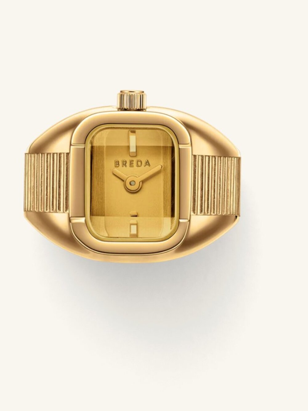 Breda Nocturne Time Ring  Deep Gold/Amber